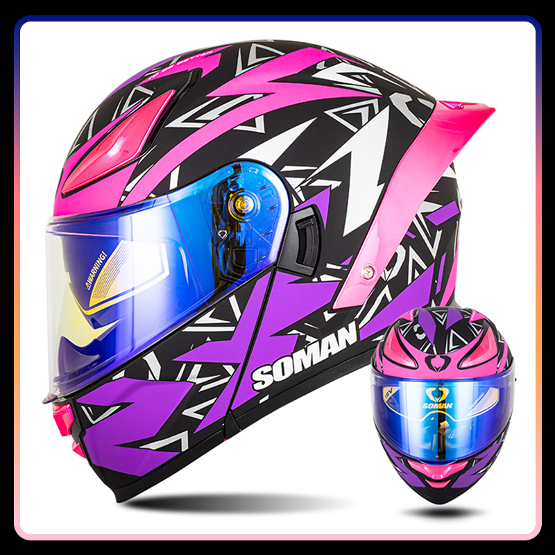 Modular Flip Up Motorcycle Helmet Dot Approved - DOT Goedgekeurde Integraal Motorhelm Opklapbare Helm