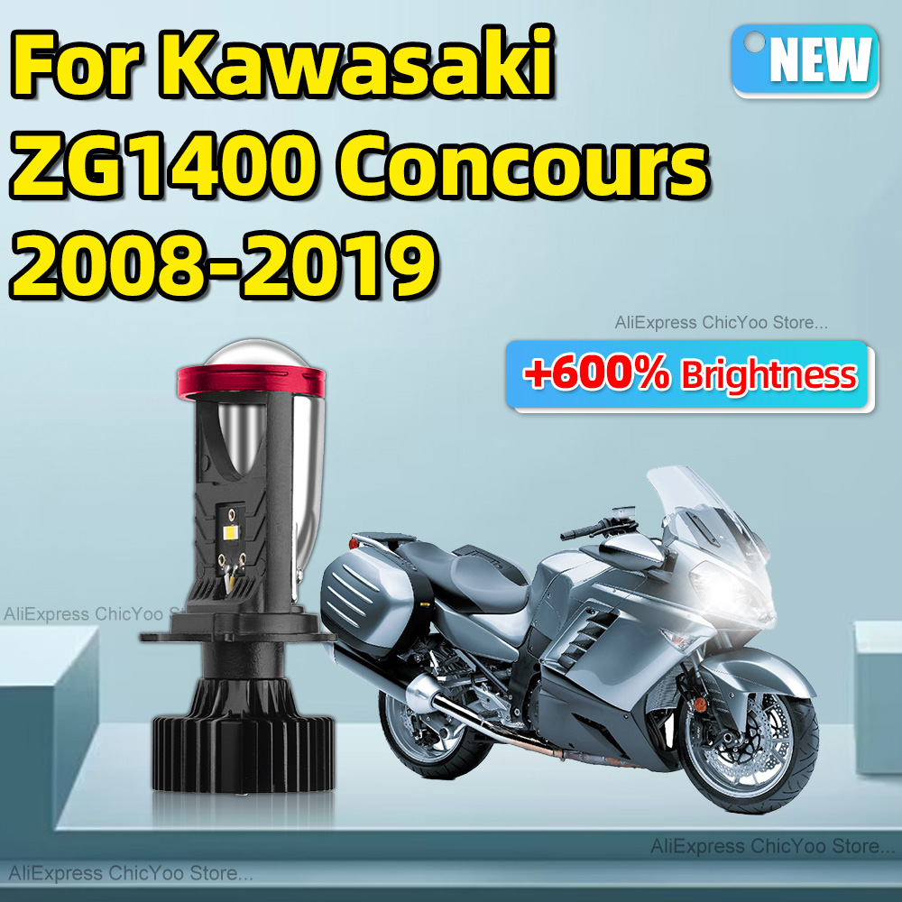 Universal Motorcycle Led Headlight Projector - Voor Kawasaki Zg1400 Concours 2008 2009-2019