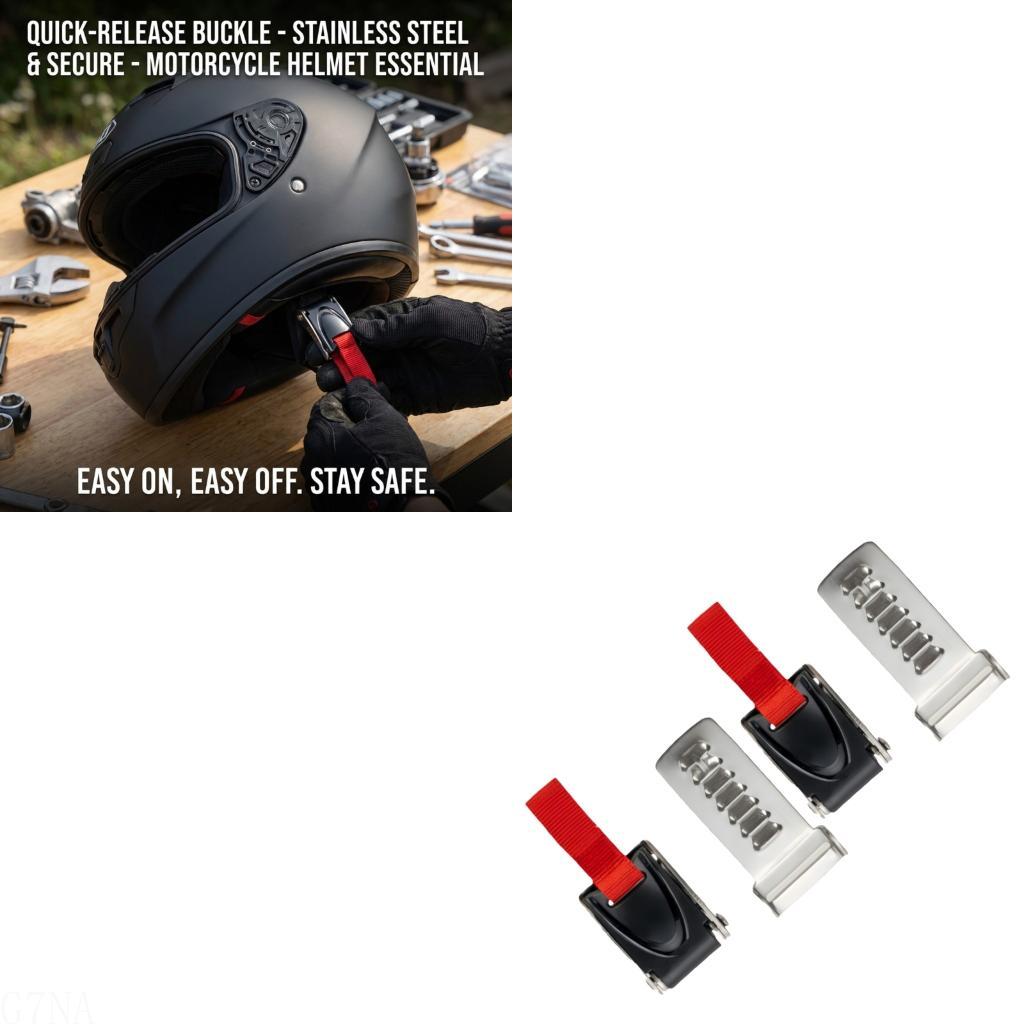 Quick Release Buckle Motorcycle Helmet - G7NA roestvrij ABS motorhelmen snelsluiting 7