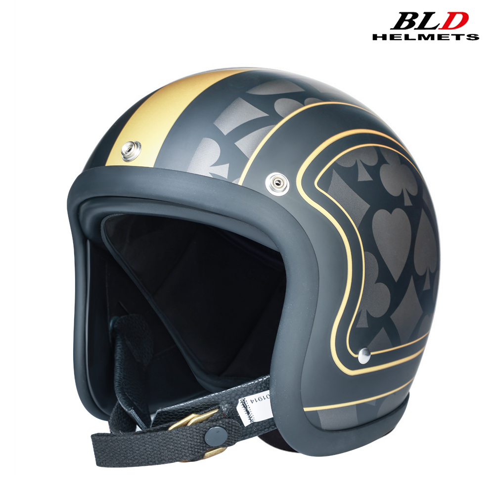 Vintage Open Face Retro Helmet - Laag Profiel Japan Korea Stijl Mode