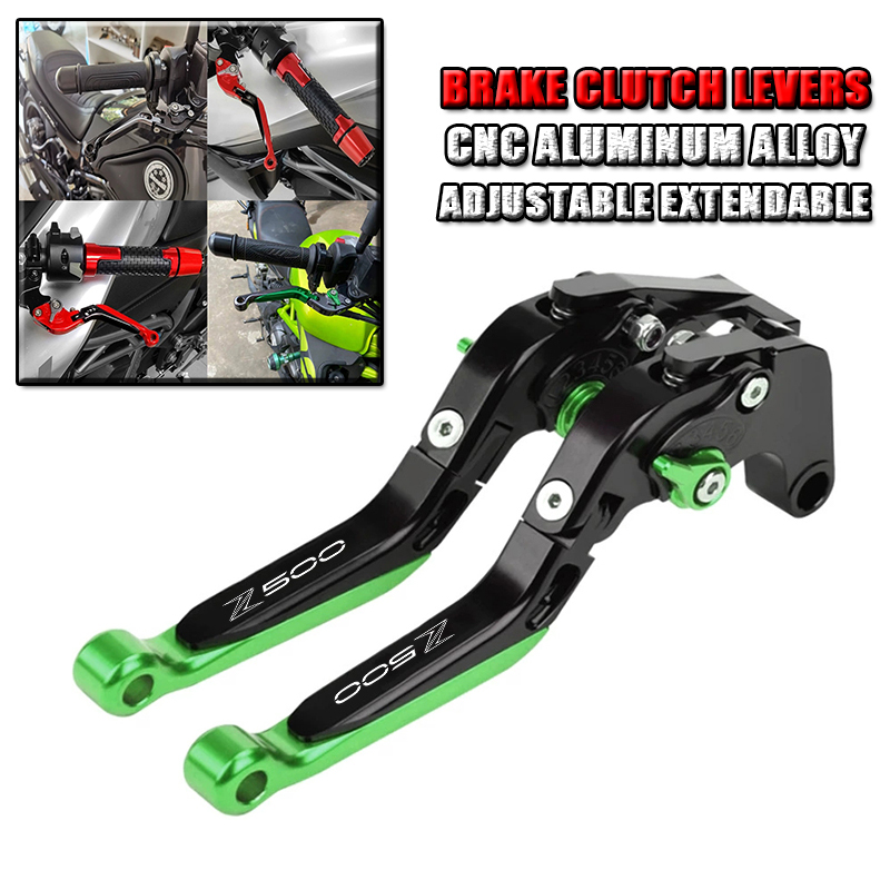 Cnc Aluminum Adjustable Brake Clutch Levers - Voor KAWASAKI Z500 Z500 2025-2026 Motorfiets