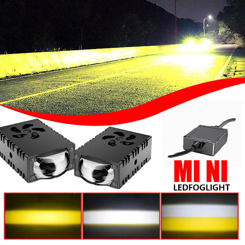 Universal Motorcycle Led Headlight Projector - 1PCS/2PCS Mini LED Rijlicht Projector Lens
