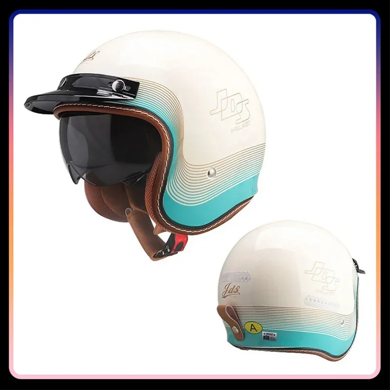 Mannen Vrouwen Open Gezicht Mo - Vintage Open Face Retro Helmet recensie en prijs