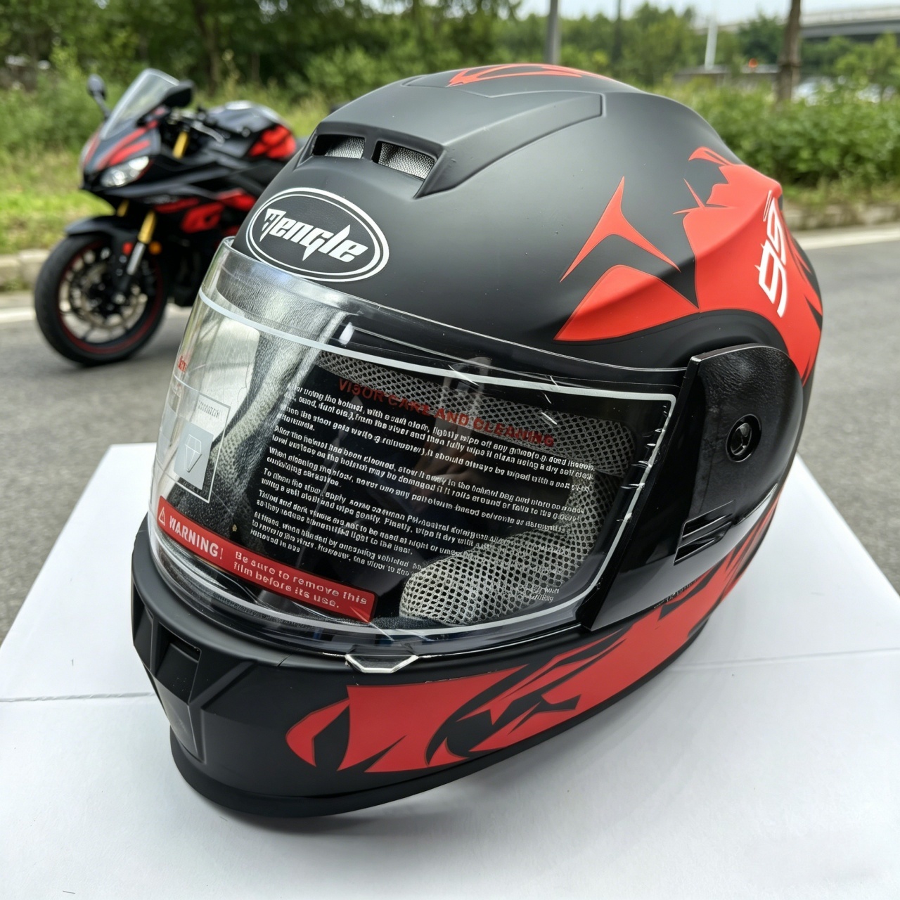 Volledige gezichtsmotorhelm me - Dual Visor Motorcycle Racing Helmet recensie en prijs