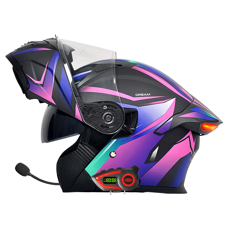 DOT motorhelmen met dubbele vi - Modular Flip Up Motorcycle Helmet Dot Approved recensie en prijs