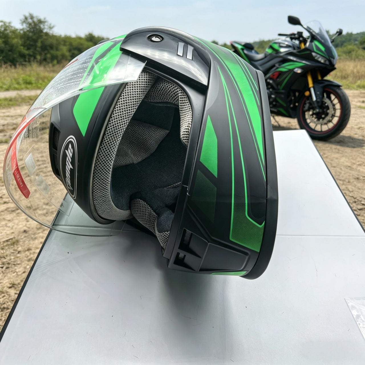 Heren integraalmotorhelm met d - Dual Visor Motorcycle Racing Helmet recensie en prijs