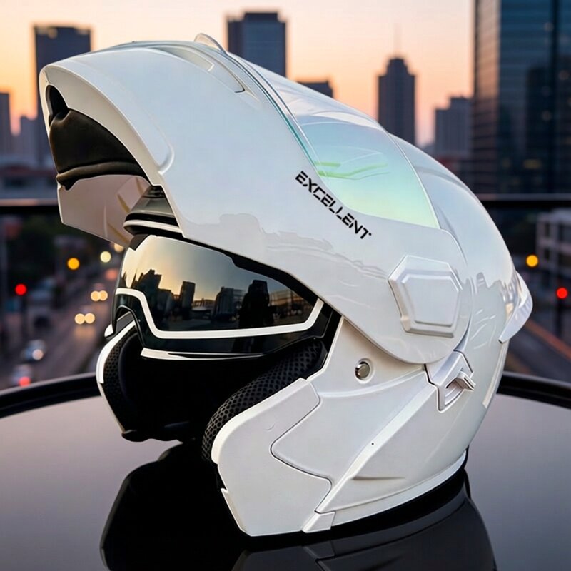 Modulaire vierseizoenen motorh - Motorcycle Helmet Inner Sun Visor Lens recensie en prijs