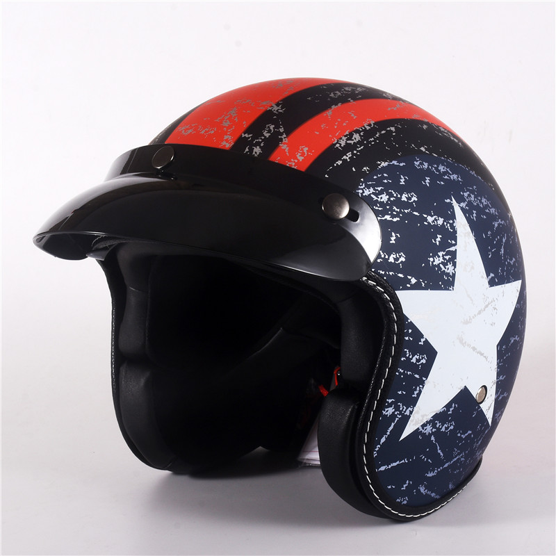 Half Gezicht Vintage Motorhelm - Vintage Open Face Retro Helmet recensie en prijs