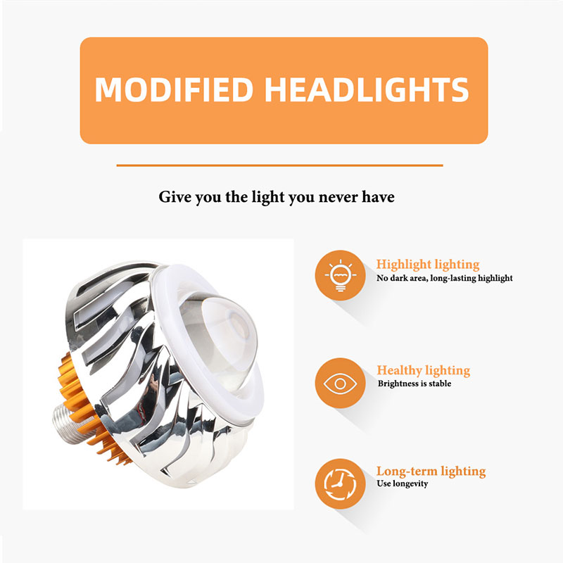 1 stuk motorfiets koplamp dubb - Universal Motorcycle Led Headlight Projector recensie en prijs