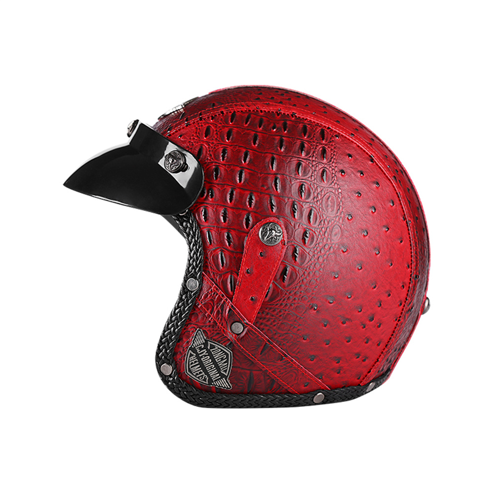 DOT 3/4 Open Gezicht Motorfiet - Vintage Open Face Retro Helmet recensie en prijs