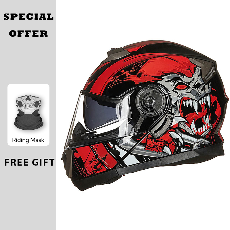 Motorhelmen Modulaire opklapba - Modular Flip Up Motorcycle Helmet Dot Approved recensie en prijs