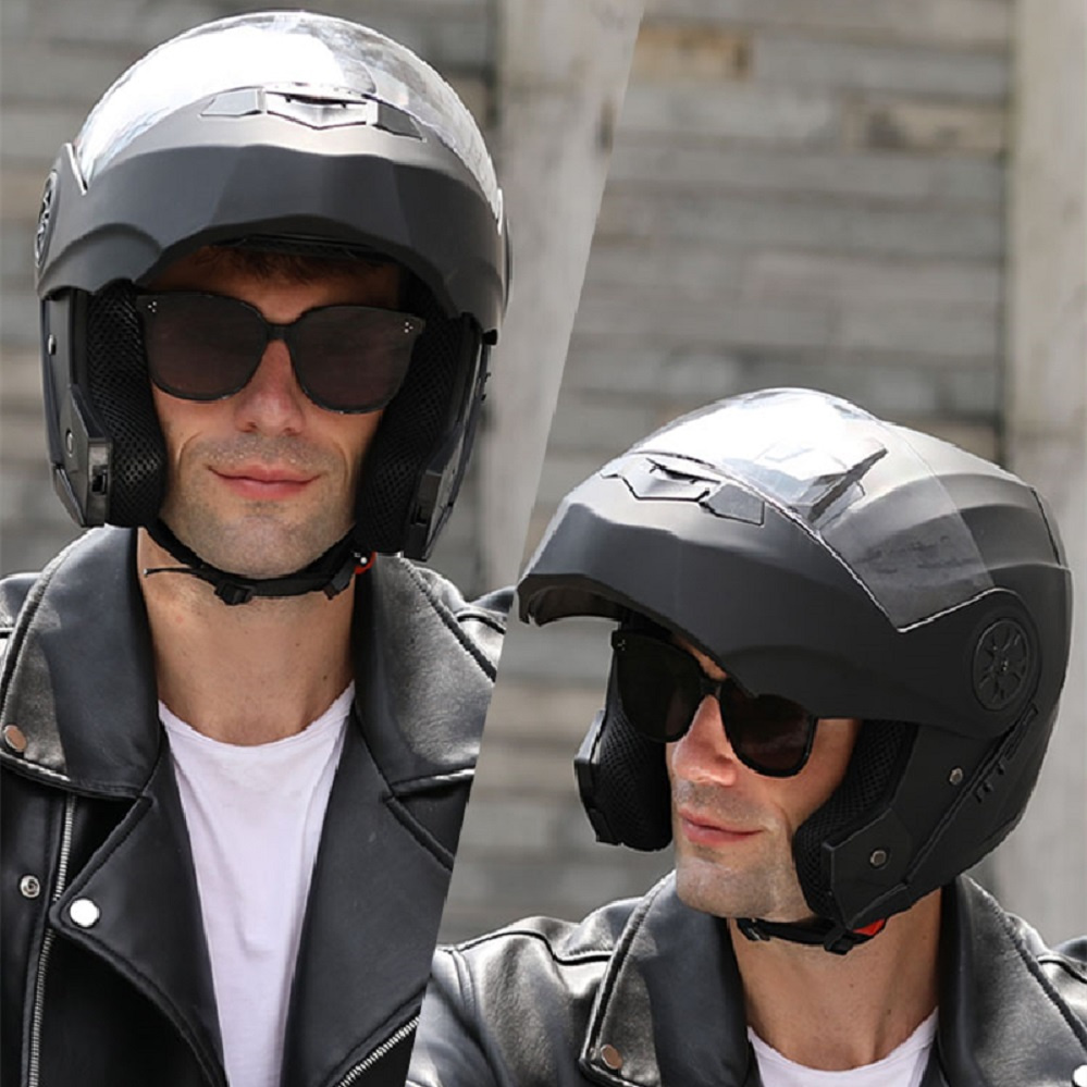 Modulaire motorhelm met dubbel - Modular Flip Up Motorcycle Helmet Dot Approved recensie en prijs