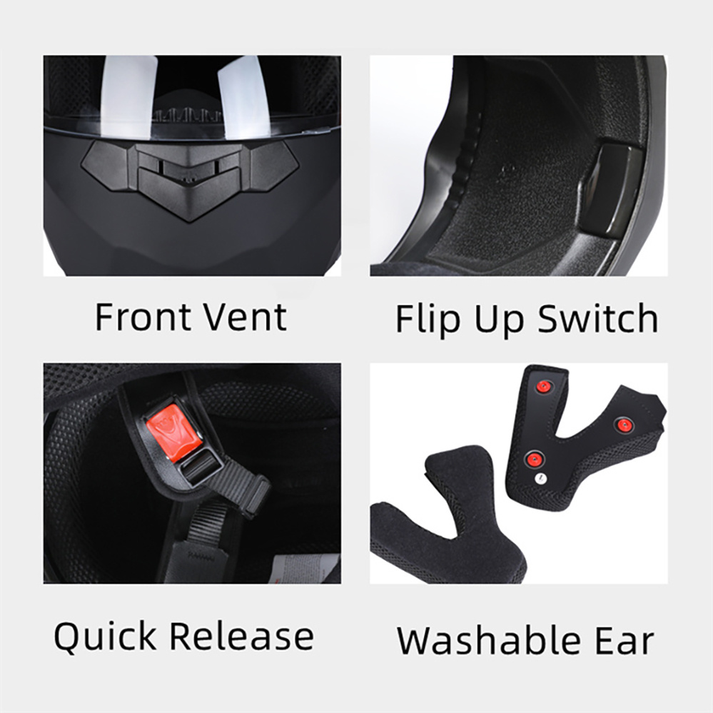 Modulaire Motorhelm Dual Lens  - Motorcycle Helmet Inner Sun Visor Lens recensie en prijs
