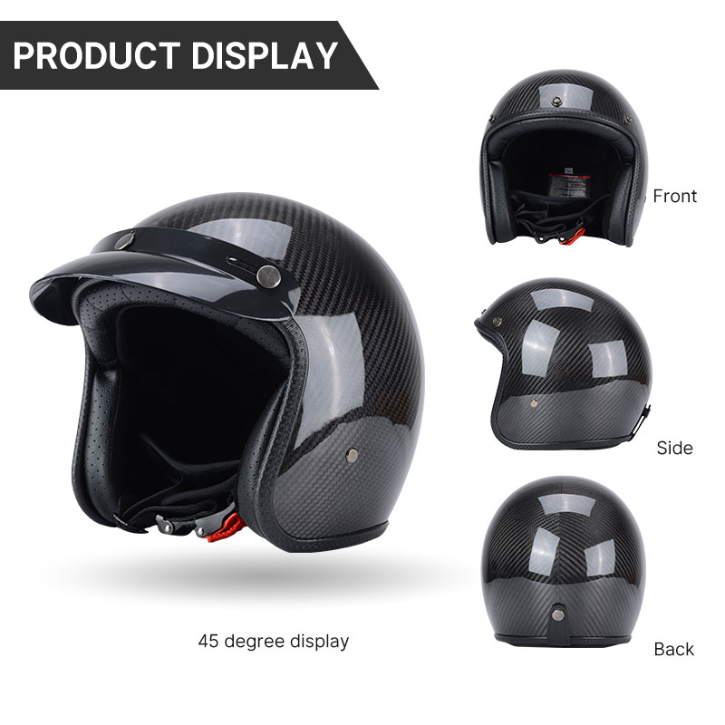 Superlichtgewicht vintage helm - Carbon Fiber Lightweight Motorcycle Helmet recensie en prijs