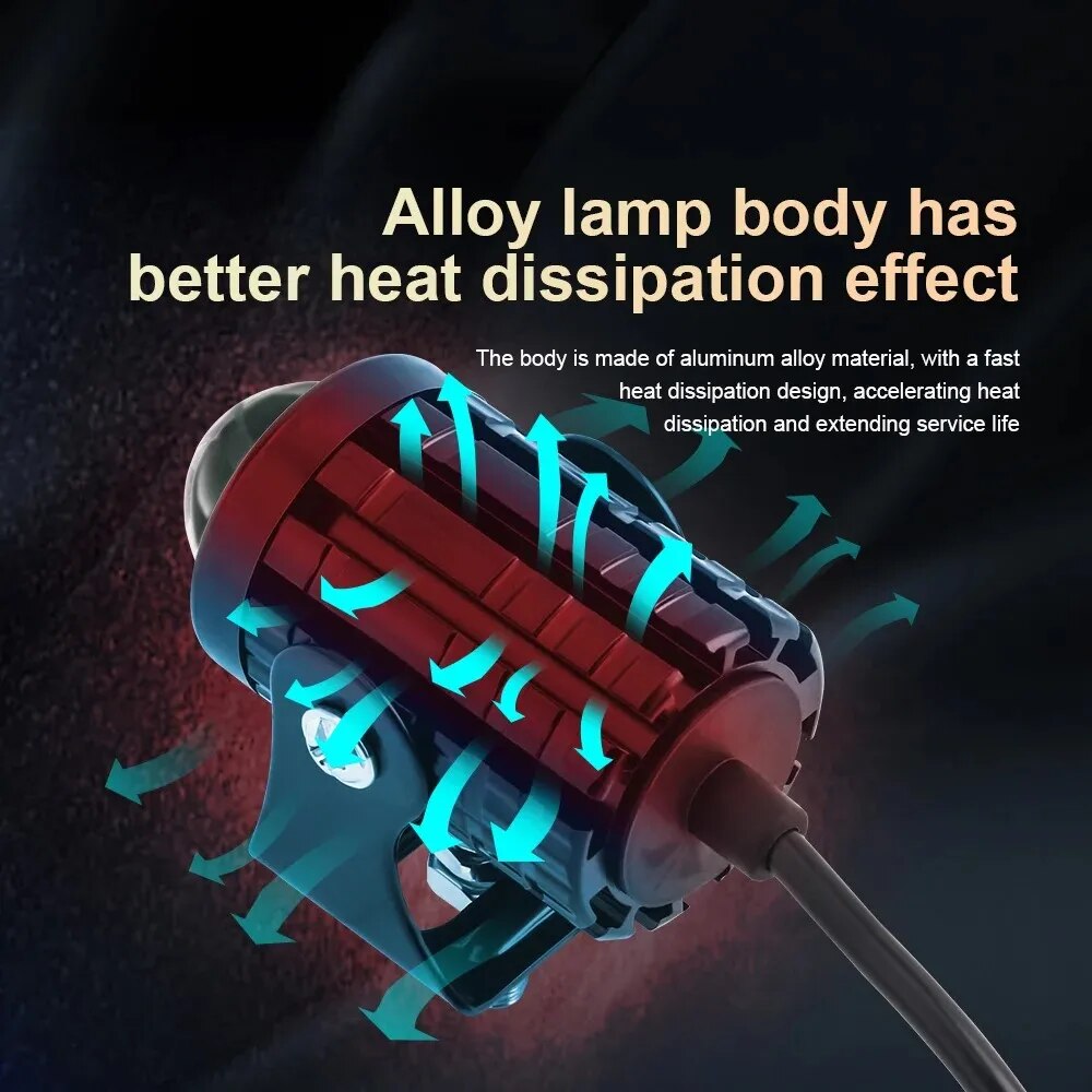 Universele motorfiets LED-kopl - Universal Motorcycle Led Headlight Projector recensie en prijs
