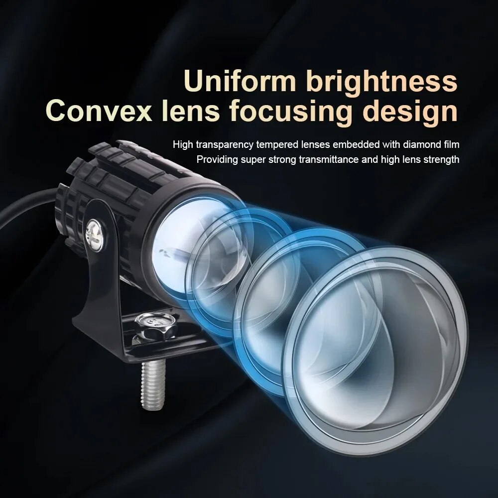 Universele motorfiets LED-kopl - Universal Motorcycle Led Headlight Projector recensie en prijs