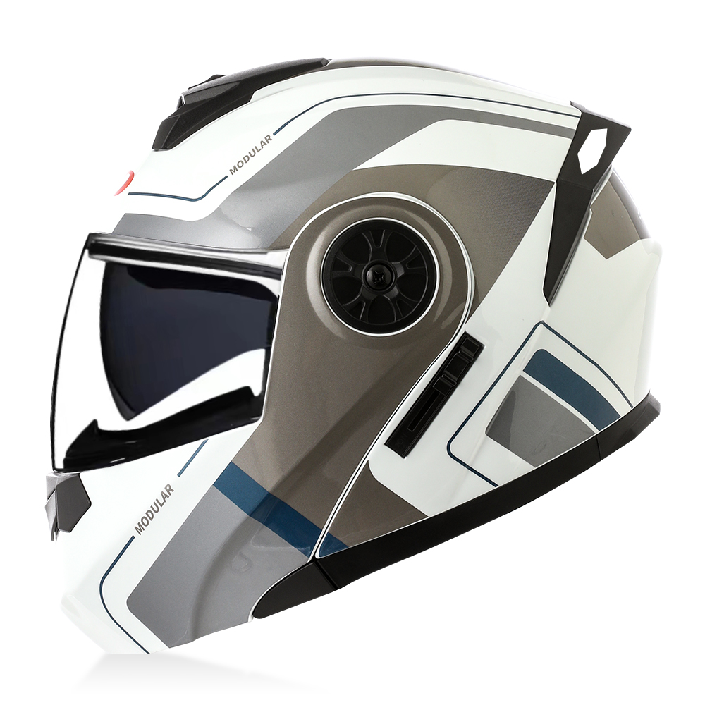 Hoge kwaliteit modulaire flip- - Modular Flip Up Motorcycle Helmet Dot Approved recensie en prijs