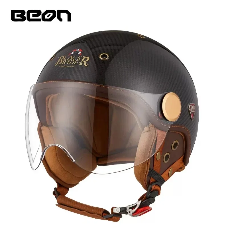 BEON BR13 Retro open gezicht h - Vintage Open Face Retro Helmet recensie en prijs