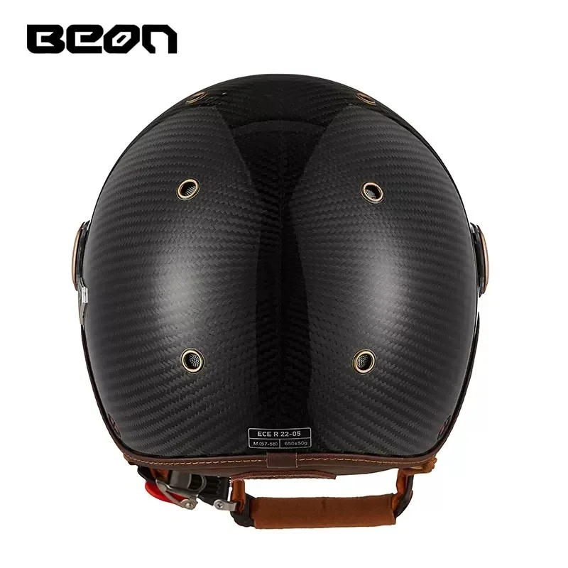 BEON BR13 Retro open gezicht h - Vintage Open Face Retro Helmet recensie en prijs