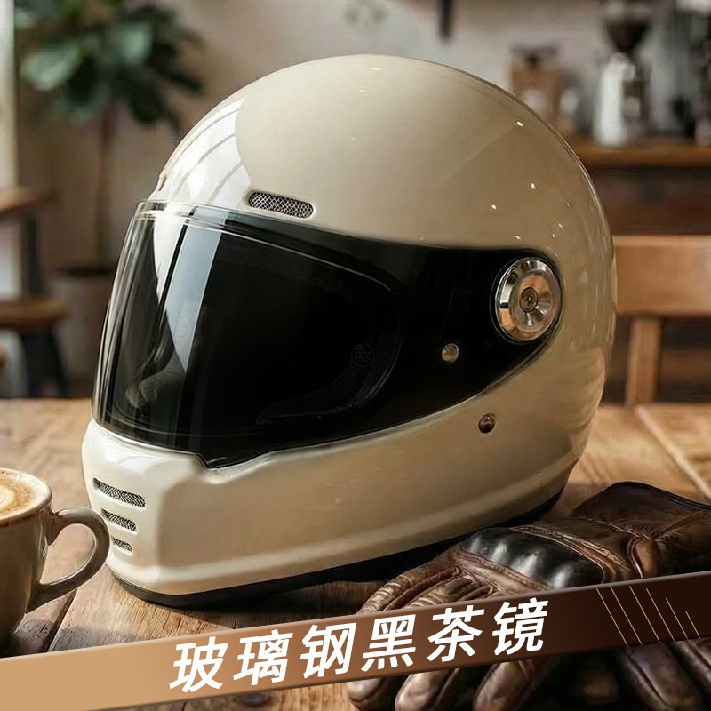 Koolstofvezel retrohelm motorf - Carbon Fiber Lightweight Motorcycle Helmet recensie en prijs
