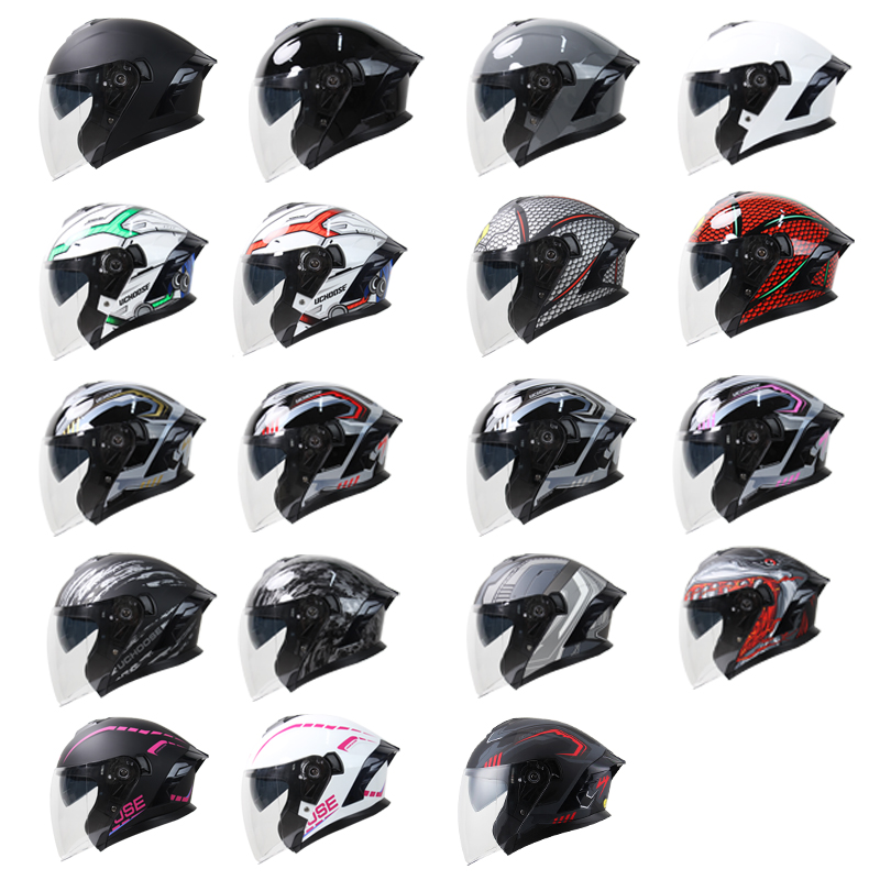 715-motorfiets dubbel vizier o - Dual Visor Motorcycle Racing Helmet recensie en prijs