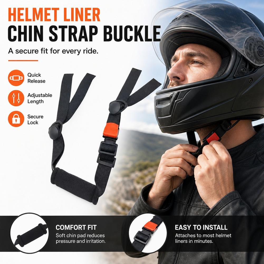 Universele motorhelm kinband m - Quick Release Buckle Motorcycle Helmet recensie en prijs