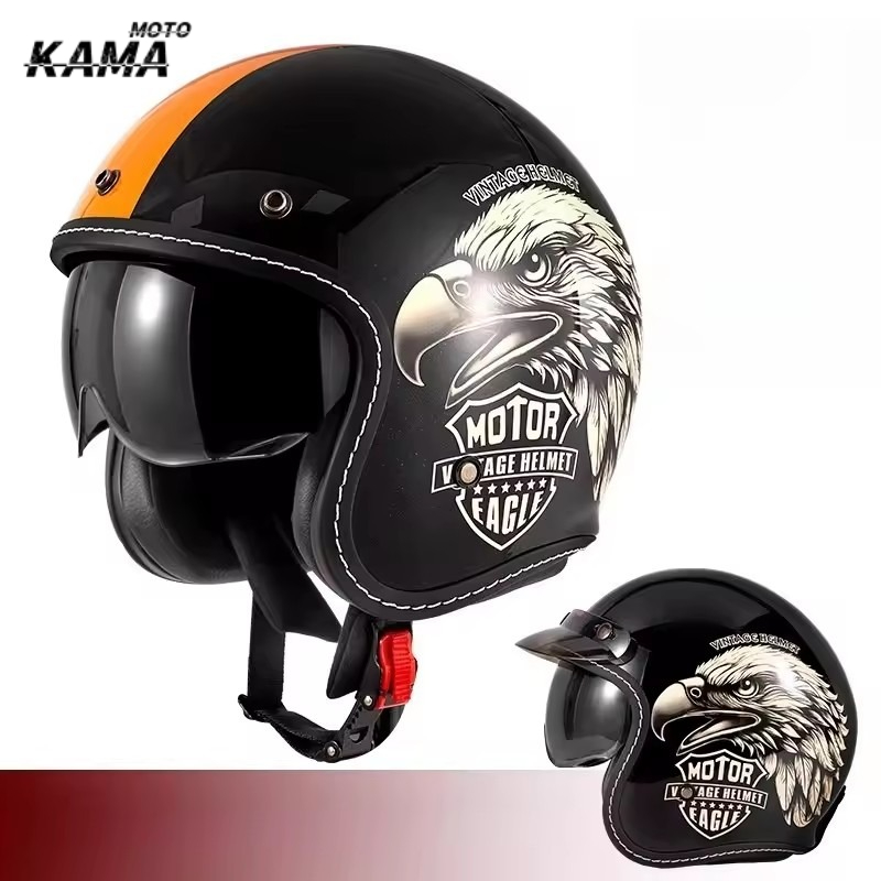HOT Open Face Motorhelm Vintag - Vintage Open Face Retro Helmet recensie en prijs
